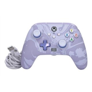 PowerA Enhanced Wired, Xbox Series X|S, Xbox One, PC, Lavender Swirl, Vezetékes kontroller (Értékcsökkent)