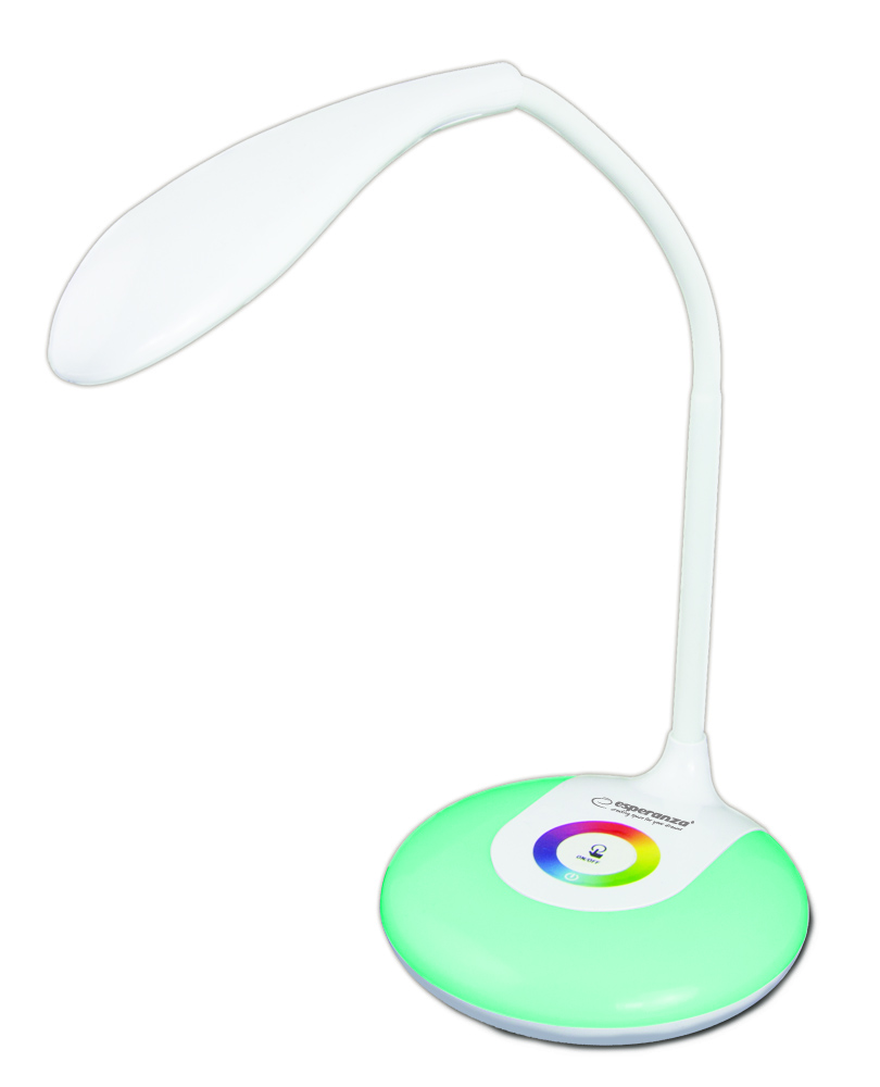 Esperanza ELD102 ALTAIR RGB USB 3W 5500K fehér asztali LED lámpa