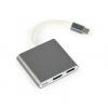 Gembird A-CM-HDMIF-02-SG USB 3.0, HDMI, USB type-C szürke multi-adapter