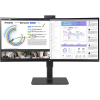 LG 34BQ77QC-B, UltraWide, Dual Quad HD, LCD, Fekete monitor