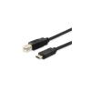 Equip 12888207 (USB Type-C -> USB-B 2.0 kábel, apa/apa, 1m) átalakító kábel 