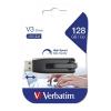 Verbatim V3, 128GB, USB 3.0, 80/25 MB/sec, fekete-szürke pendrive