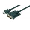 Assmann AK-330300-030-S HDMI 1.3 A M (plug)/DVI-D (18+1) M (plug) 3m fekete HDMI átalakító