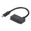 Digitus DA-70327 USB 3.1 Type C - SSD/HDD 2.5 SATAIII fekete kábel adapter