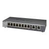 NETGEAR GS110EMX-100PES 8 port 10Gigabit menedzselhető switch