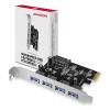 AXAGON PCEU-430VL SuperSpeed USB 4 External Ports PCI-Express Card