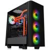 Thermaltake View 21 Tempered Glass RGB Plus Edition táp nélküli ATX számítógépház fekete