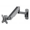 MANHATTAN Universal Gas Spring Monitor Wall Mount Single Gas-Spring Jointed Arm Supports One 17-32i TV or Monitor up to 8kg 17.64lbs