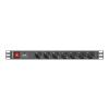 LANBERG PDU-07F-0200-BK Lanberg PDU 1U 16A 7 sockets schuco 2m Black