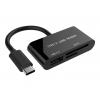 GEMBIRD UHB-CR3-02 Gembird compact USB Type-C SDXC combo card reader, OTG, black