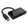 GEMBIRD UHB-CR3-02 Gembird compact USB Type-C SDXC combo card reader, OTG, black