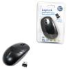 Mouse Optical Wireless 2.4 GHz with 3 Button, black