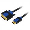 LOGILINK HDMI-DVI kábel, HQ, 3 m