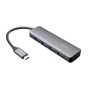 Trust 23328 Halyx 4 x USB A 3.0, USB-C Szürke USB Hub