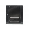 Intellinet fali szekrény, 19, 9U/600mm, üvegajtó, egyszekciós, fekete
