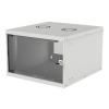 Intellinet Wallmount Cabinet 6U 540/560mm Rack 19 glass door, flat pack, gray