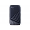 WD My Passport SSD 500GB Midnight Blue Cross Compatible USB 3.2 Gen-2 and USB-C 1050MB/s Read 1000MB/s Write PC & Mac Compatiable