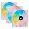 CORSAIR SP120 RGB ELITE White 120mm RGB LED Fan with AirGuide Triple Pack