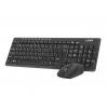 uGo ETNA CW110 billentyűzet RF Wireless + USB QWERTY Angol nemzetközi Fekete