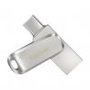 SanDisk Ultra Dual Drive Luxe USB flash meghajtó 1000 GB USB Type-A / USB Type-C 3.2 Gen 1 (3.1 Gen 1) Rozsdamentes acél