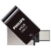 Philips FM64DC152B/00 64 GB USB C-típus 3.2 Gen 1 (3.1 Gen 1) Fekete USB flash meghajtó