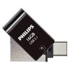 Philips PHUSB16G2IN1OTGGU3C 16GB OTG USB C + USB 3.1 fekete-fém pendrive