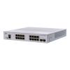 Cisco CBS350-16T-2G 16x GbE LAN 2x SFP port L3 menedzselhető switch