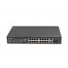 Lanberg RSFE-16P-2C-150 Switch Gigabit Ethernet (10/100/1000) PoE támogatás 1U Fekete