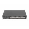 Lanberg RSGE-24 Switch Gigabit Ethernet (10/100/1000) 1U Fekete