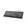 Hama KC-550 USB QWERTZ fekete billentyűzet 