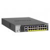 NETGEAR M4300-16X Vezérelt L3 10G Ethernet (100/1000/10000) Ethernet-áramellátás (PoE) 1U Fekete