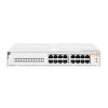Hewlett 1430 16G Class4 PoE 124W (unmanaged) L2 Gigabit Ethernet (10/100/1000) Ethernet-áramellátás (PoE) 1U Fehér