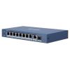 Hikvision Digital Technology DS-3E0106P-E/M switch (unmanaged) Fast Ethernet (10/100) PoE Kék