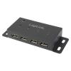 LogiLink UA0141A USB Hub 480 Mbit/s Fekete