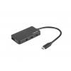 NATEC Silkworm USB Hub Type-C 5000 Mbit/s Fekete