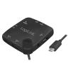 LogiLink UA0345 USB Hub Micro-B 480 Mbit/s Fekete