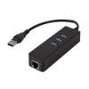 LogiLink UA0173A USB Hub 3.2 Gen 1 Type-A 1000 Mbit/s Fekete