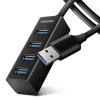 Axagon HUE-M1AL USB Hub 3.2 Gen 1 Type-A 5000 Mbit/s Fekete