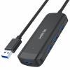 UNITEK H1111E USB Hub 5000 Mbit/s Fekete