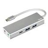 Hama Aluminium USB Hub 3.2 Gen 1 Type-C 5000 Mbit/s Ezüst