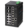 Edimax IGS-5416P switch managed Gigabit Ethernet (10/100/1000) (PoE) Fekete