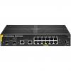 Aruba 6100 12G Class4 PoE 2G/2SFP+ 139W Managed L3 Gigabit Ethernet PoE 1U Fekete switch