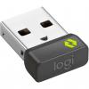 Logitech 956-000008 Logi Bolt USB Fekete-Fém vezeték nélküli egér/billentyűzet vevő