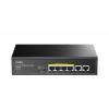 Cudy FS1006P Fast Ethernet (10/100) PoE Fekete switch