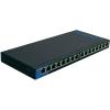 Linksys LGS116P Unmanaged Gigabit Ethernet (10/100/1000) PoE Fekete switch