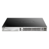 D-Link DGS-3130-30PS Vezérelt L3 Gigabit Ethernet (10/100/1000) PoE Fekete, Szürke switch