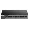 D-Link DSS-100E-9P Unmanaged Fast Ethernet (10/100) PoE Fekete switch