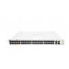 Aruba Instant On 1960 48G 40p Class4 8p Class6 PoE 2XGT 2SFP+ 600W Vezérelt L2+ Gigabit Ethernet PoE 1U Fehér switch