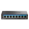 D-Link DMS-108 Unmanaged 2.5G Ethernet (100/1000/2500) Fekete switch