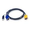 ATEN KVM Cable (HD15-SVGA, USB, USB) - 2m
